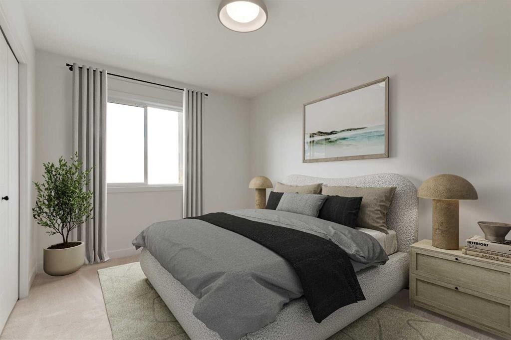 86 Agate Road, Cochrane, AB - Indoor Photo Showing Bedroom