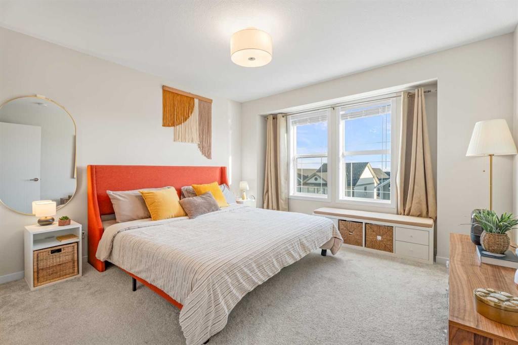 160 Copperleaf Way Se, Calgary, AB - Indoor Photo Showing Bedroom