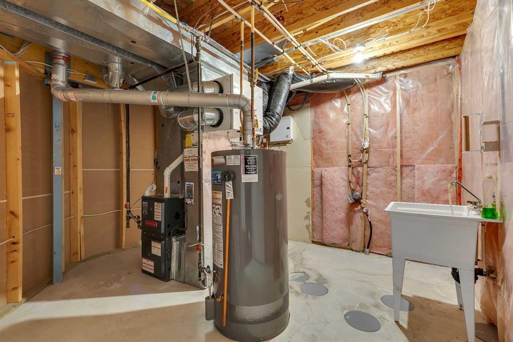 119 Valley Stream Circle Nw, Calgary, AB - Indoor Photo Showing Basement