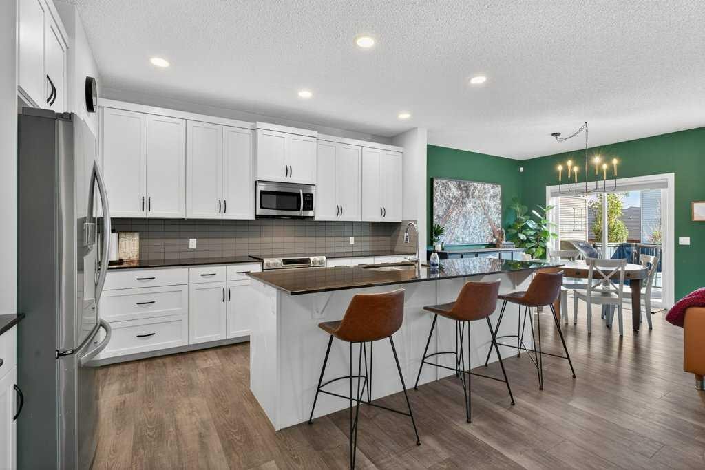 1091 Brightoncrest Green Se, Calgary, AB - Indoor Photo Showing Kitchen With Upgraded Kitchen