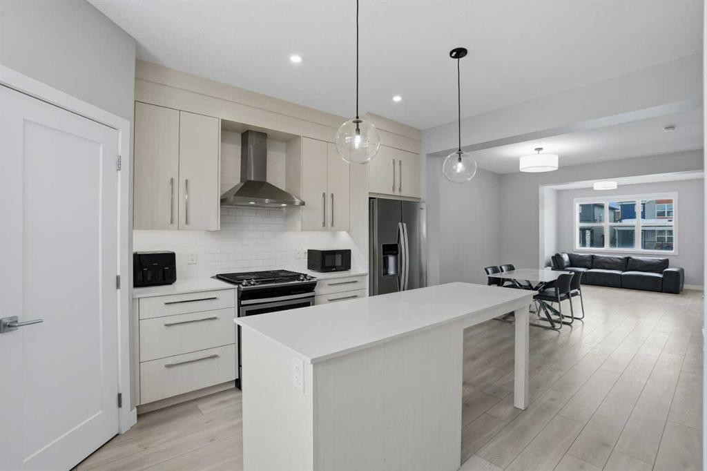 1244 Cornerstone Way Ne, Calgary, AB - Indoor Photo Showing Kitchen With Upgraded Kitchen