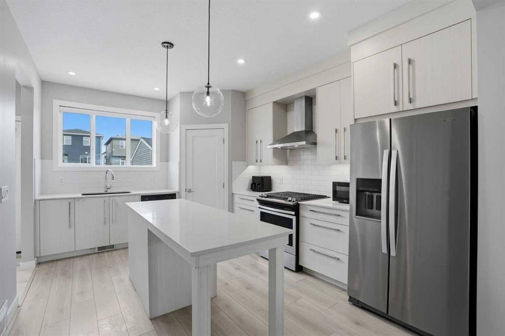 1244 Cornerstone Way Ne, Calgary, AB - Indoor Photo Showing Kitchen With Stainless Steel Kitchen With Upgraded Kitchen