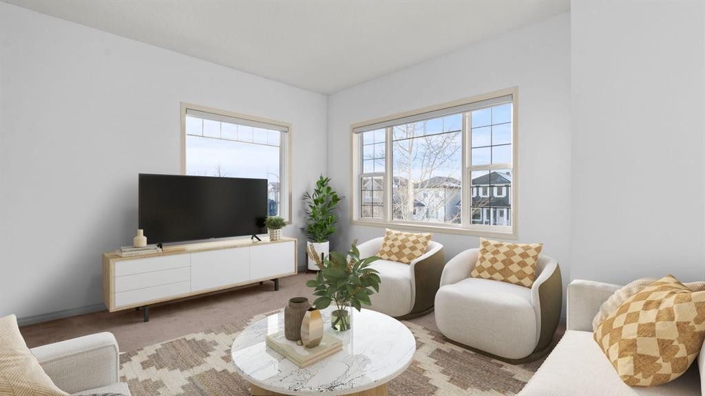 166 Bridlecrest Boulevard Sw, Calgary, AB - Indoor Photo Showing Living Room