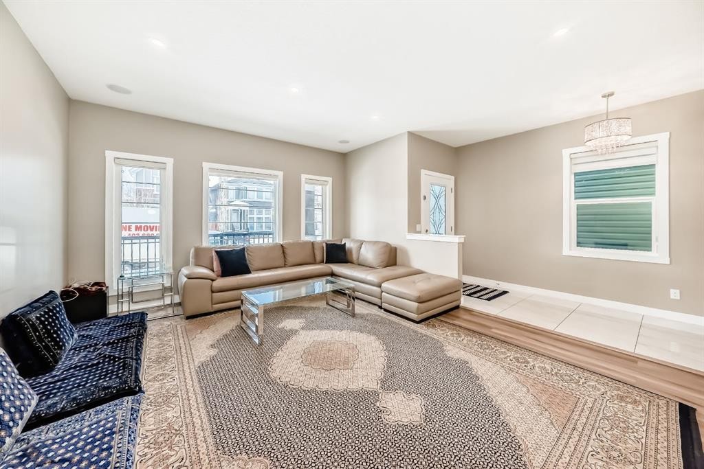 36 Red Embers Row Ne, Calgary, AB - Indoor Photo Showing Living Room