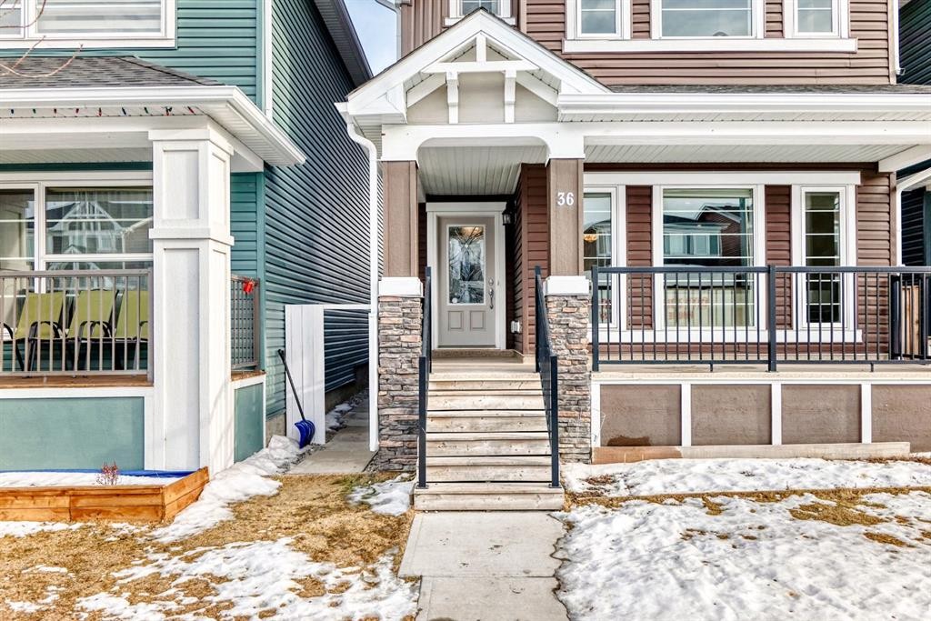 36 Red Embers Row Ne, Calgary, AB - Outdoor With Facade