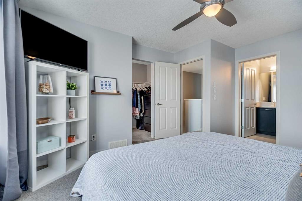 335 Copperpond Row Se, Calgary, AB - Indoor Photo Showing Bedroom