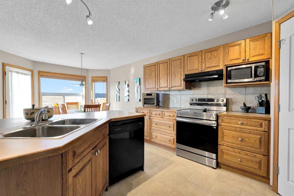 132 Saddletree Close Ne, Calgary, AB - Indoor Photo Showing Kitchen With Double Sink