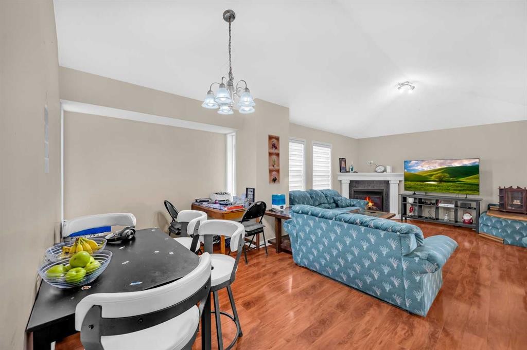 212 Tarawood Place Ne, Calgary, AB - Indoor Photo Showing Living Room With Fireplace
