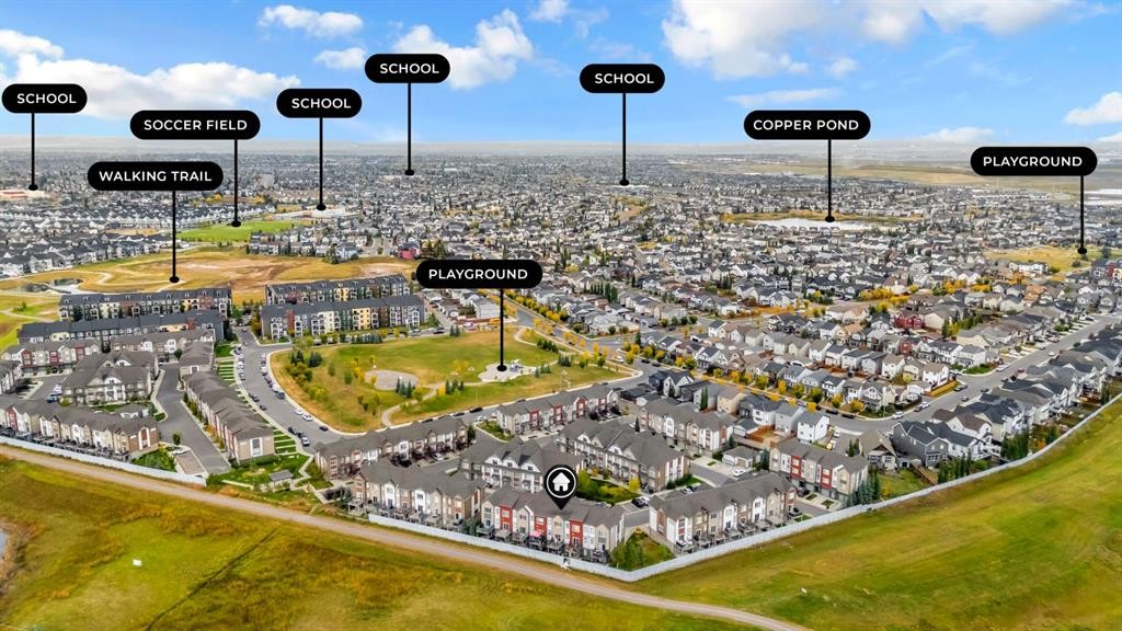 50 Copperstone Common Se, Calgary, AB - Outdoor With View