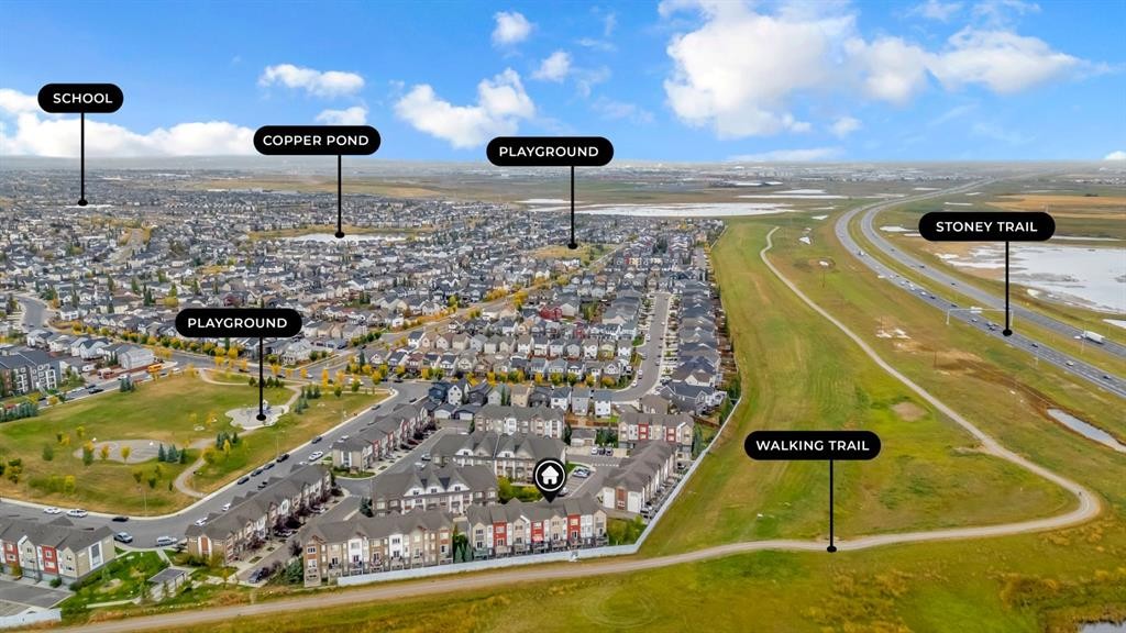 50 Copperstone Common Se, Calgary, AB - Outdoor With View