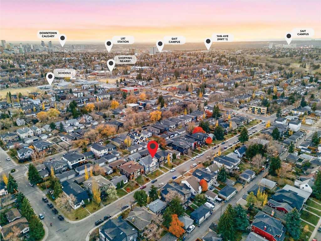 417 29 Avenue Nw, Calgary, AB - Outdoor With View