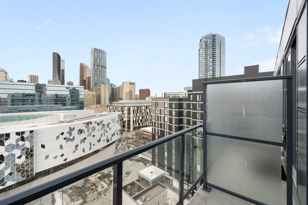 1503-450 8 Avenue Se, Calgary, AB - Outdoor With Balcony With View