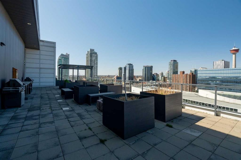 1503-450 8 Avenue Se, Calgary, AB - Outdoor With Deck Patio Veranda