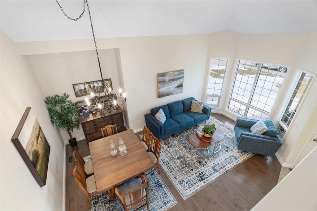 209 Hawkstone Drive Nw, Calgary, AB - Indoor Photo Showing Living Room
