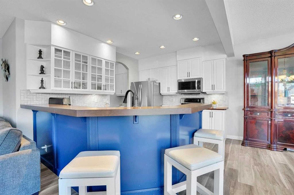 74 Cranleigh Green Se, Calgary, AB - Indoor Photo Showing Kitchen With Upgraded Kitchen