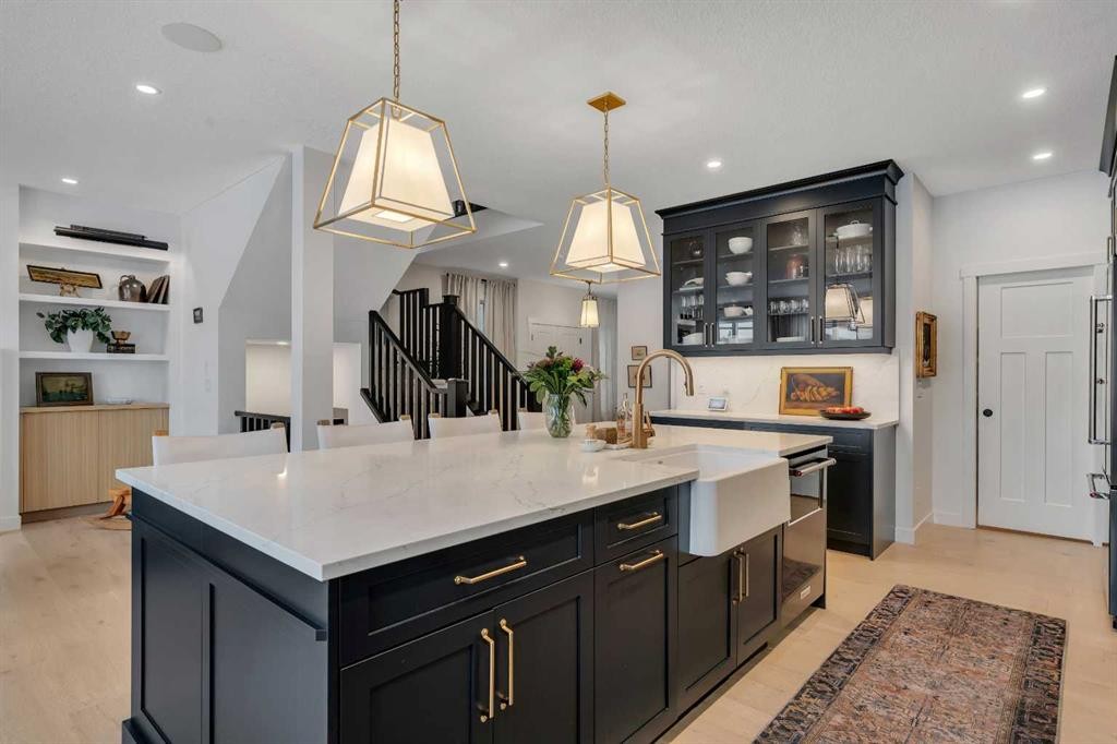 1176 Cranbrook Gardens Se, Calgary, AB - Indoor Photo Showing Kitchen With Upgraded Kitchen