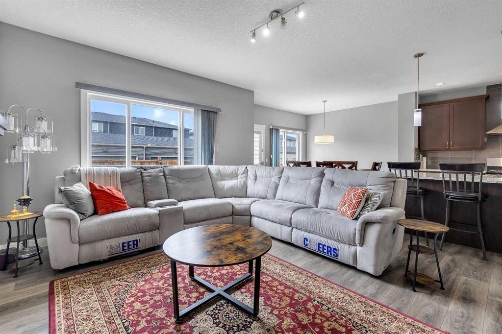 225 Cornerstone Manor Ne, Calgary, AB - Indoor Photo Showing Living Room