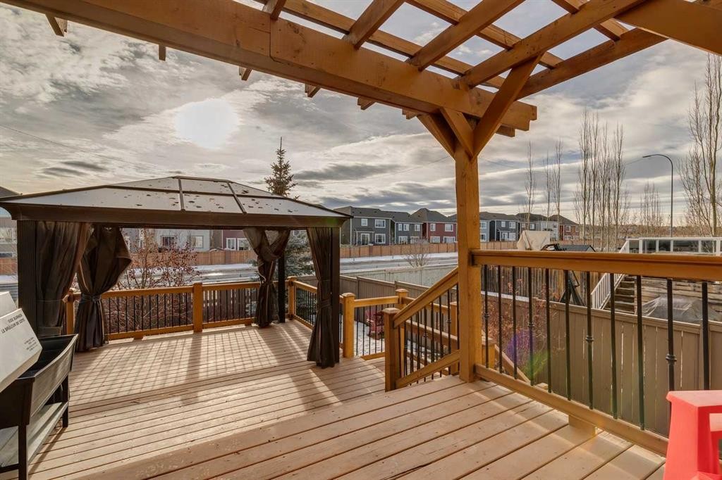 460 Silverado Plains Circle Sw, Calgary, AB - Outdoor With Deck Patio Veranda With Exterior