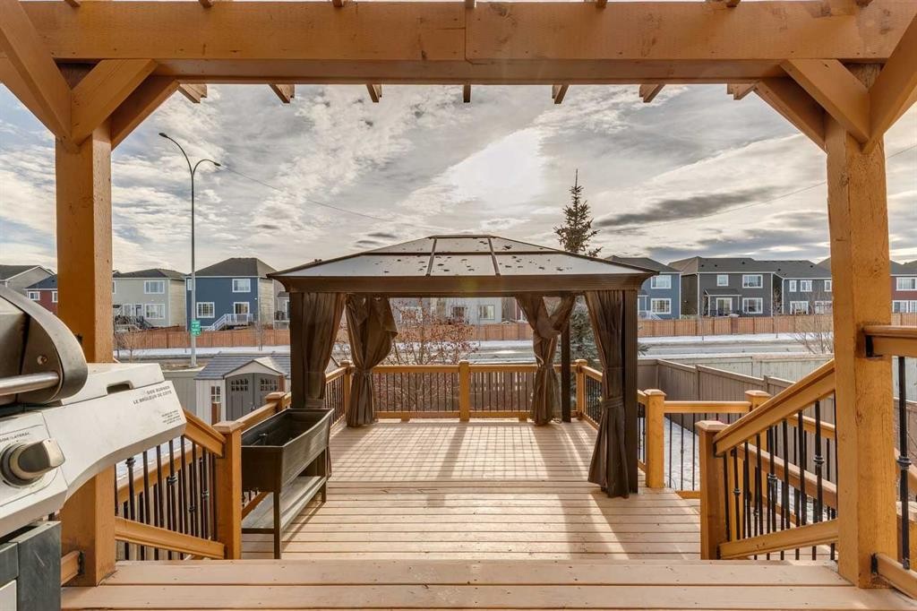 460 Silverado Plains Circle Sw, Calgary, AB - Outdoor With Deck Patio Veranda With Exterior