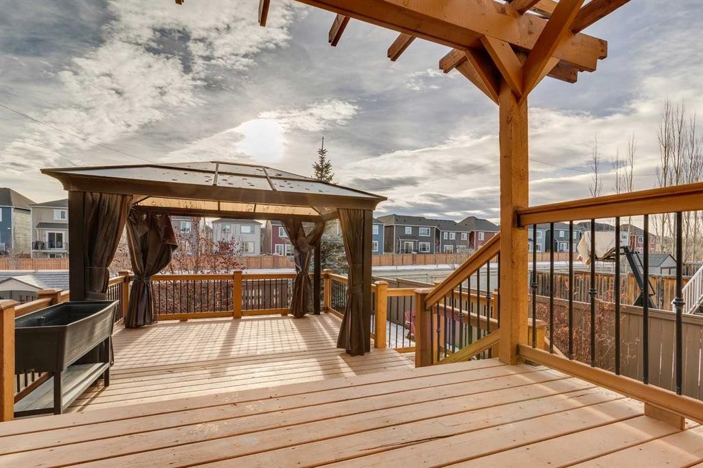 460 Silverado Plains Circle Sw, Calgary, AB - Outdoor With Deck Patio Veranda With Exterior