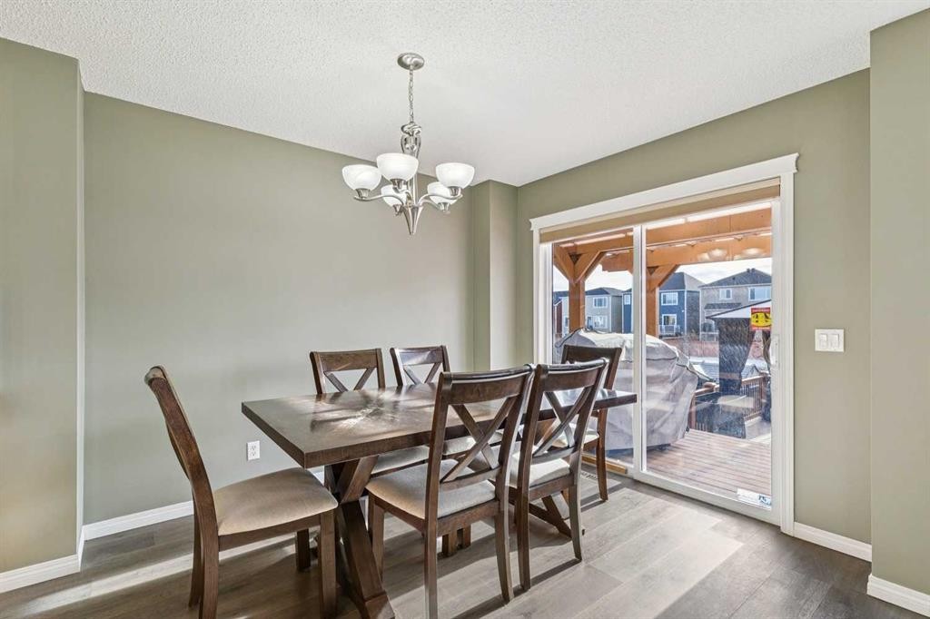 460 Silverado Plains Circle Sw, Calgary, AB - Indoor Photo Showing Dining Room