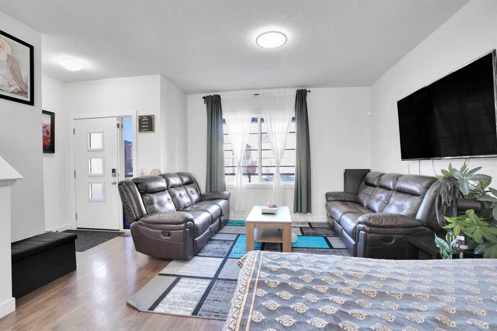 243 Cornerstone Avenue Ne, Calgary, AB - Indoor Photo Showing Living Room