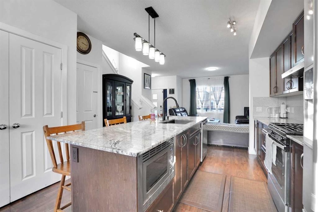 243 Cornerstone Avenue Ne, Calgary, AB - Indoor Photo Showing Kitchen With Upgraded Kitchen
