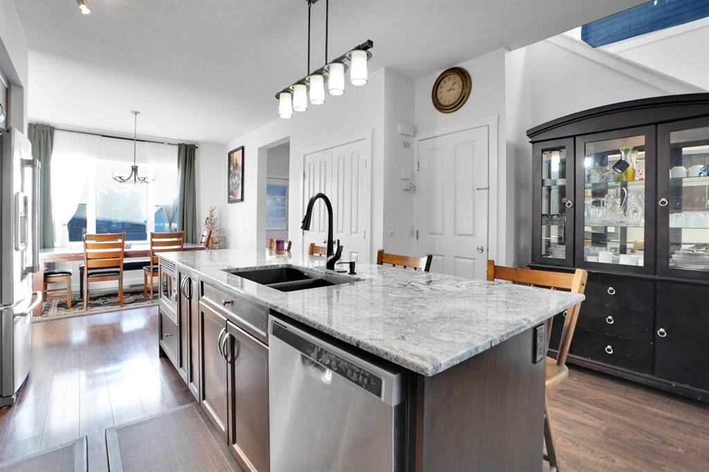 243 Cornerstone Avenue Ne, Calgary, AB - Indoor Photo Showing Kitchen With Double Sink With Upgraded Kitchen