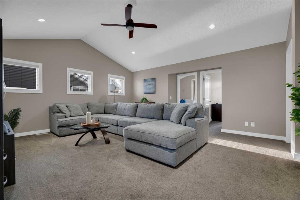 300 Aspenmere Way, Chestermere, AB - Indoor Photo Showing Living Room
