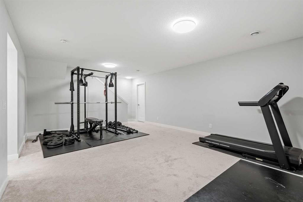 86 Legacy Woods Place Se, Calgary, AB - Indoor Photo Showing Gym Room