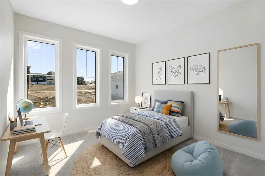 75 Bluerock Terrace Sw, Calgary, AB - Indoor Photo Showing Bedroom
