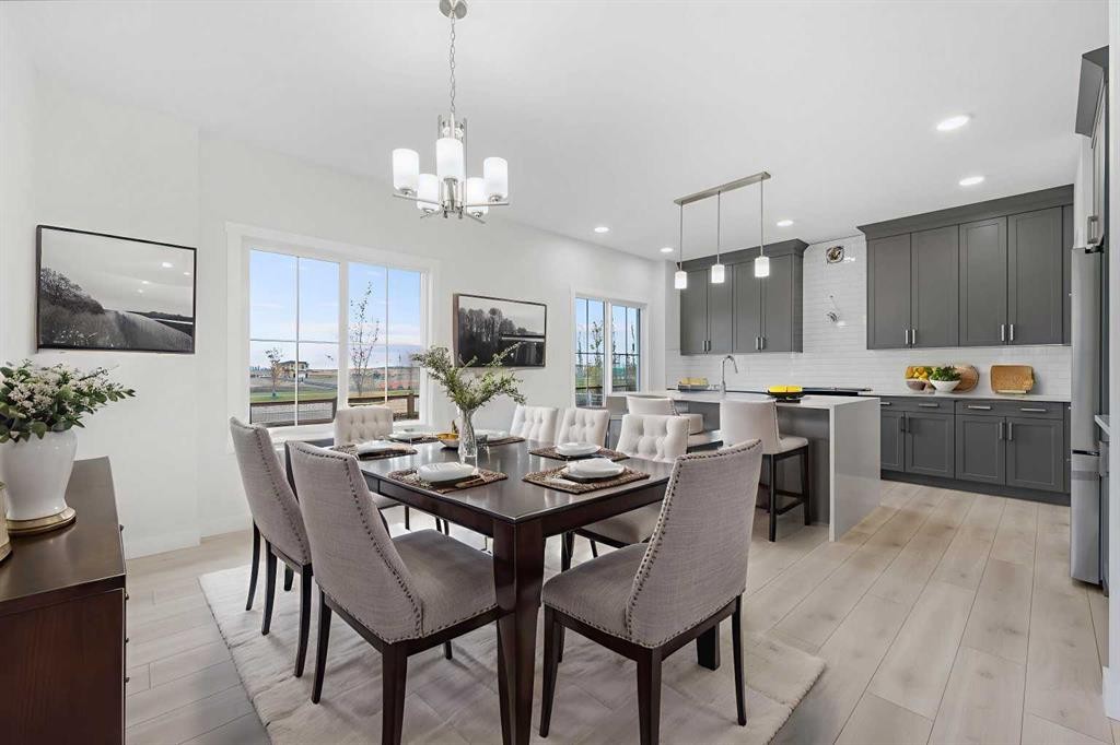 142 Sunstone Way, Balzac, AB - Indoor Photo Showing Dining Room