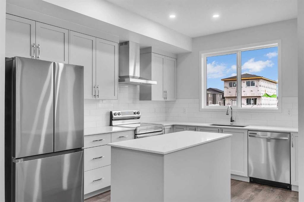 1903 Cornerstone Boulevard Ne, Calgary, AB - Indoor Photo Showing Kitchen With Upgraded Kitchen