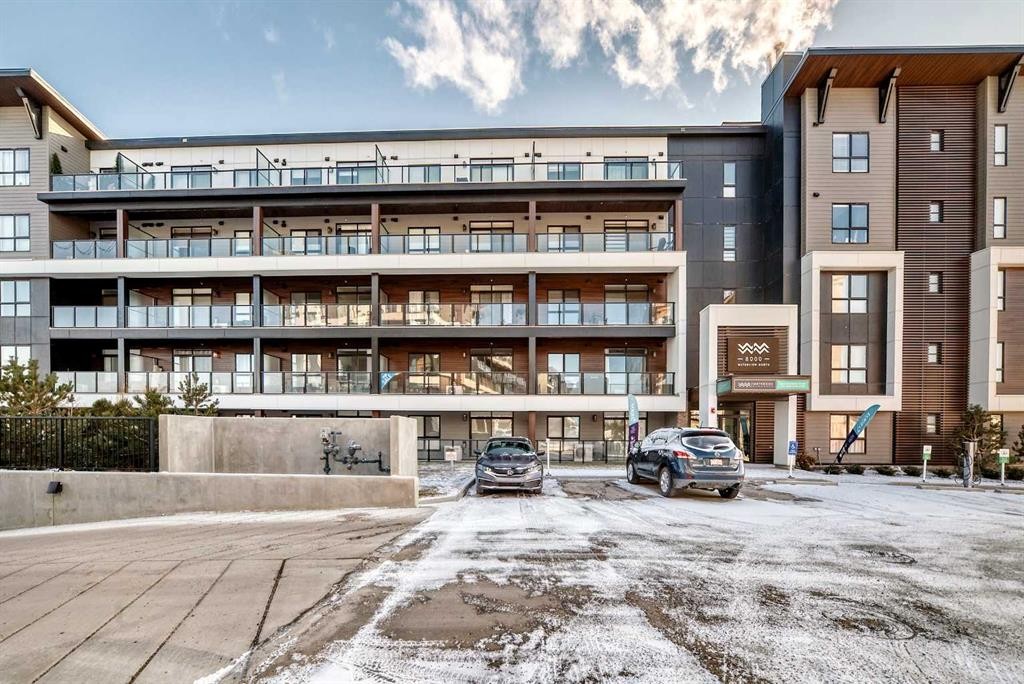 8206-1802 Mahogany Boulevard Se, Calgary, AB - Outdoor With Balcony With Facade