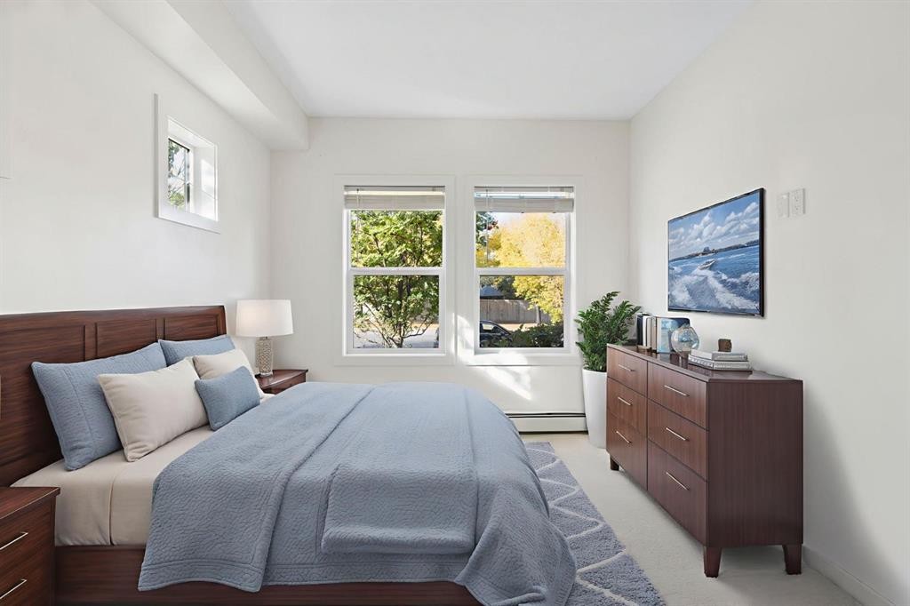 105-100 Cranfield Common Se, Calgary, AB - Indoor Photo Showing Bedroom