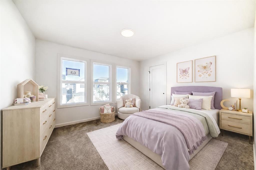 63 Creekside Path Sw, Calgary, AB - Indoor Photo Showing Bedroom