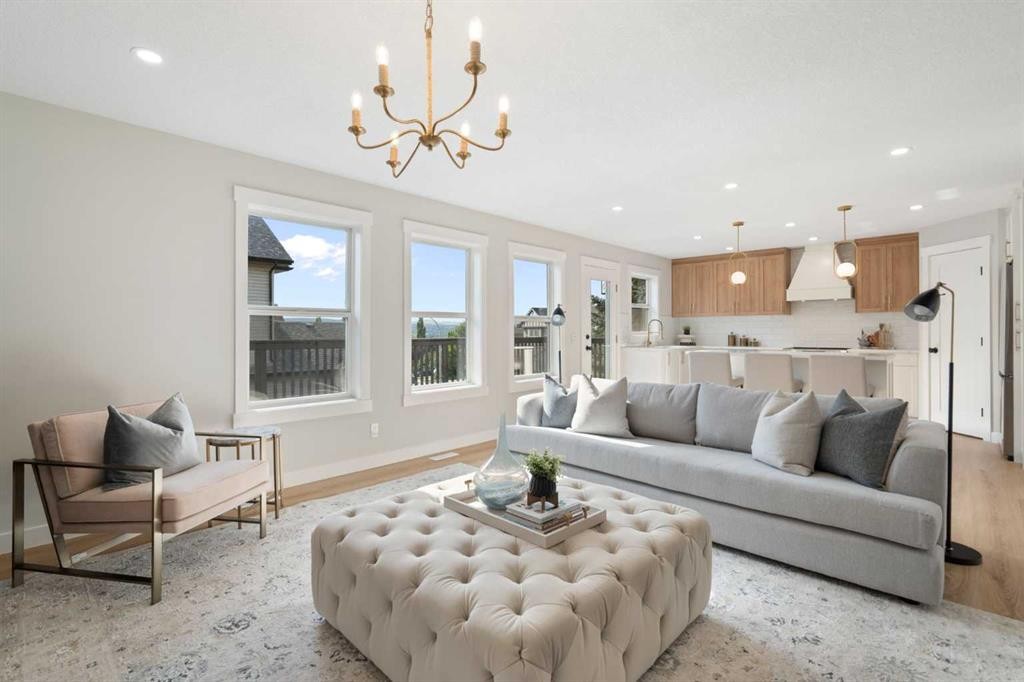 335 Hidden Creek Boulevard Nw, Calgary, AB - Indoor Photo Showing Living Room