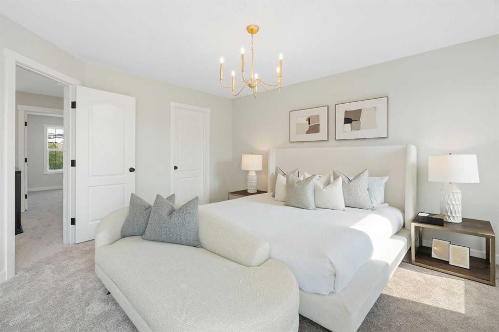 335 Hidden Creek Boulevard Nw, Calgary, AB - Indoor Photo Showing Bedroom