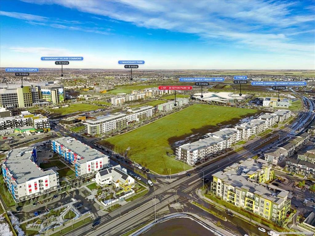 101-20 Seton Park Se, Calgary, AB - Outdoor With View