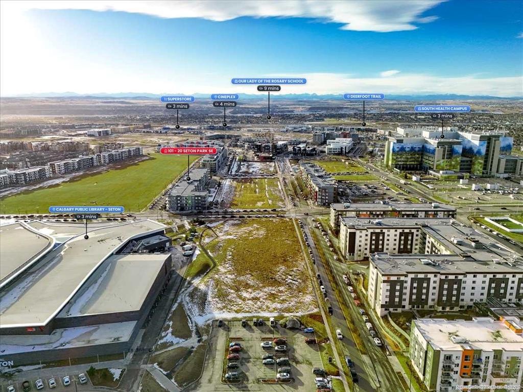 101-20 Seton Park Se, Calgary, AB - Outdoor With View