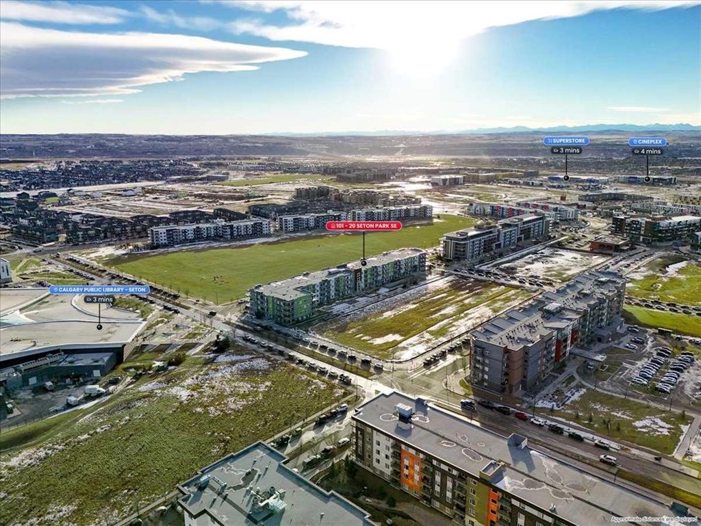 101-20 Seton Park Se, Calgary, AB - Outdoor With View