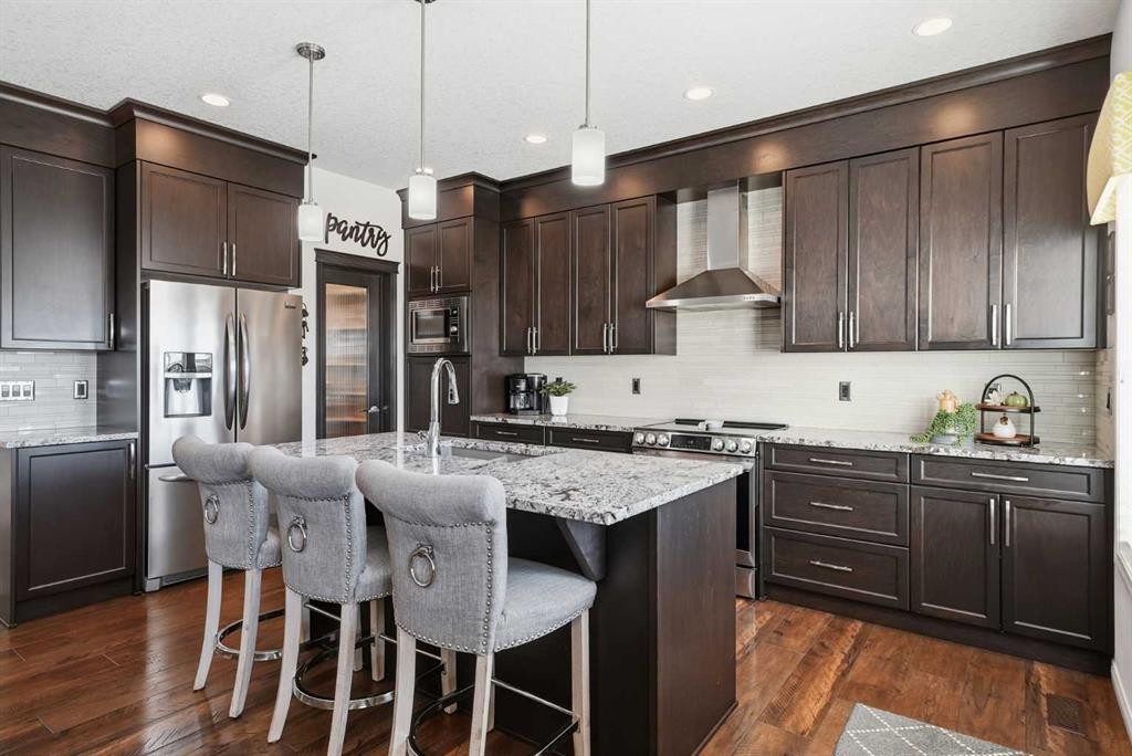 60 Walden Parade Se, Calgary, AB - Indoor Photo Showing Kitchen With Stainless Steel Kitchen With Upgraded Kitchen
