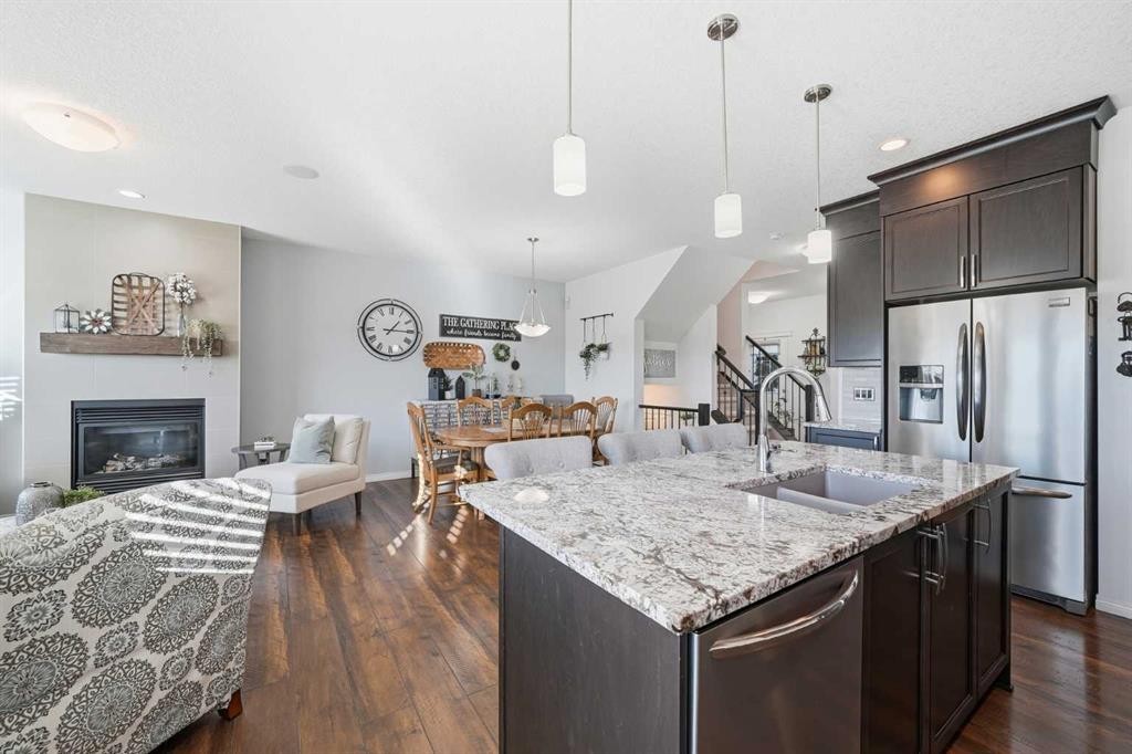 60 Walden Parade Se, Calgary, AB - Indoor Photo Showing Kitchen With Stainless Steel Kitchen With Upgraded Kitchen
