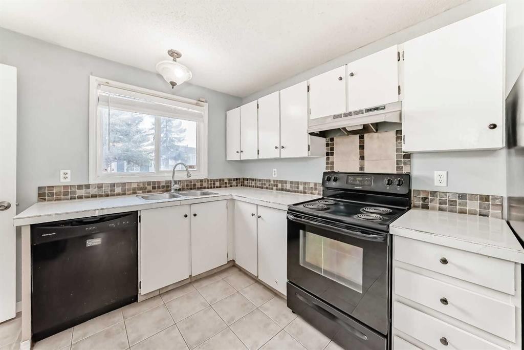 63 Falshire Place Ne, Calgary, AB - Indoor Photo Showing Kitchen With Double Sink
