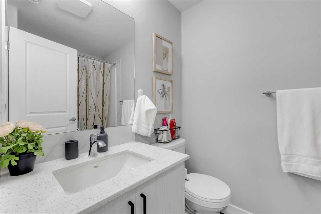 704 Creekstone Circle Sw, Calgary, AB - Indoor Photo Showing Bathroom