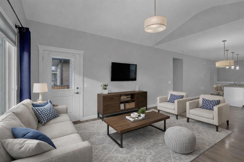 137 Willow Park North, Cochrane, AB - Indoor Photo Showing Living Room