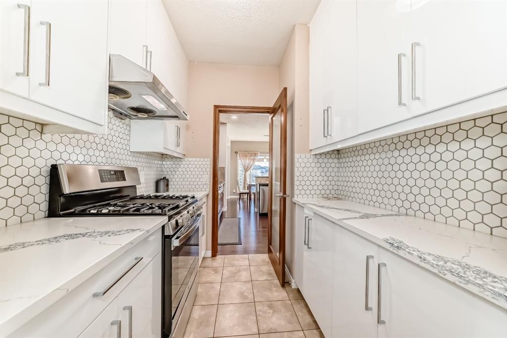 108 Seagreen Lane, Chestermere, AB - Indoor Photo Showing Kitchen With Upgraded Kitchen
