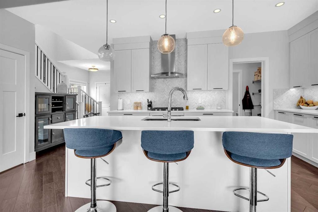 106 Cornerstone Circle Ne, Calgary, AB - Indoor Photo Showing Kitchen With Upgraded Kitchen