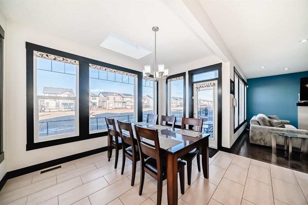 16 Skyview Shores Gardens Ne, Calgary, AB - Indoor Photo Showing Dining Room