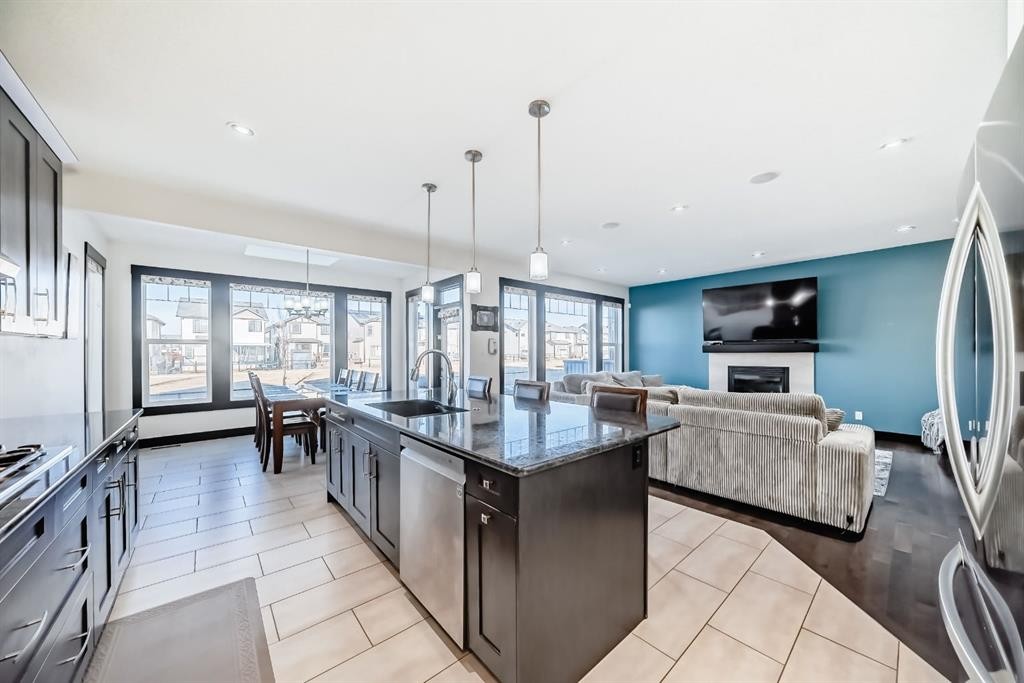 16 Skyview Shores Gardens Ne, Calgary, AB - Indoor Photo Showing Kitchen With Upgraded Kitchen